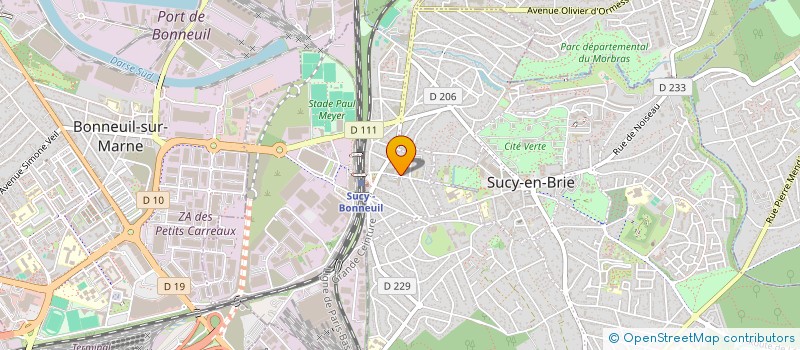 localisation de l'entreprise MADAME SOPHIE BOUILLAGUET  SUCY-EN-BRIE