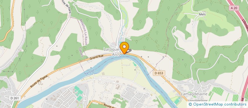 localisation de l'entreprise MADAME SOPHIE BOUILLEAU  BELLEFONT-LA RAUZE