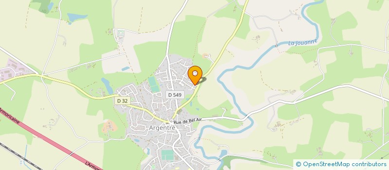 localisation de l'entreprise MADAME SOPHIE BOULANGER  ARGENTRE