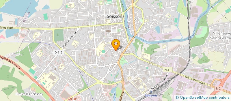 localisation de l'entreprise MADAME SOPHIE BOULANGER à SOISSONS