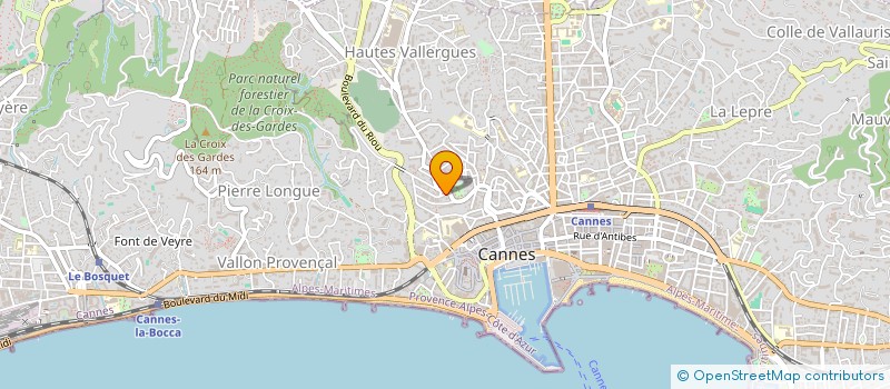 localisation de l'entreprise MADAME SOPHIE BOULE à CANNES