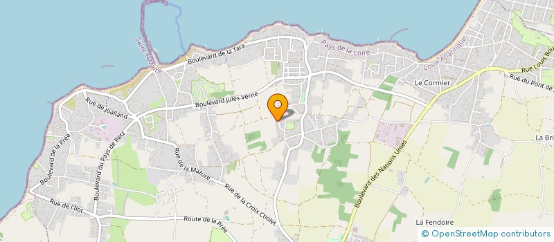 localisation de l'entreprise MADAME SOPHIE BOURASSEAU à LA PLAINE-SUR-MER