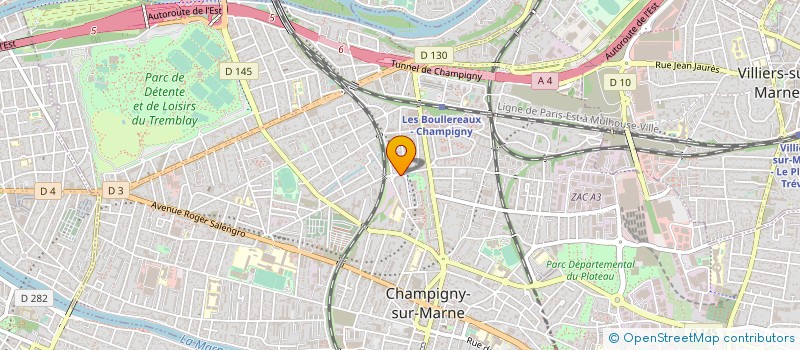 localisation de l'entreprise MADAME SOPHIE BOURDAIS à CHAMPIGNY-SUR-MARNE