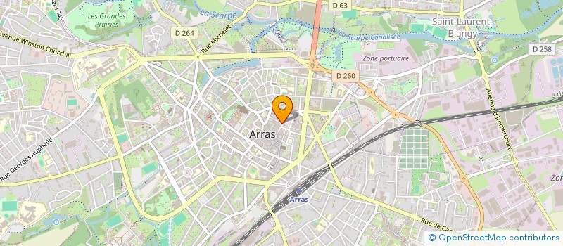 localisation de l'entreprise MADAME SOPHIE BOURDON à ARRAS