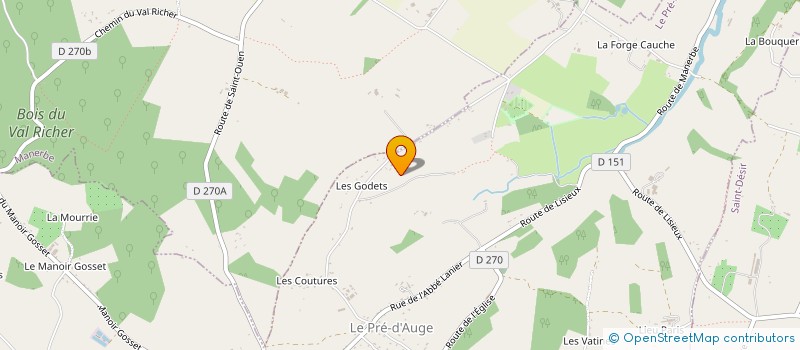 localisation de l'entreprise MADAME SOPHIE BOURG  LE PRE-D'AUGE