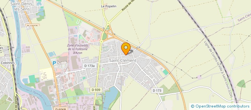 localisation de l'entreprise MADAME SOPHIE BOURGOIN  ST CLEMENT