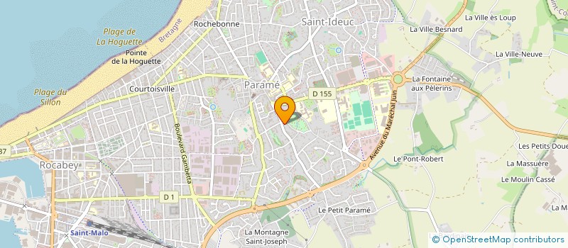 localisation de l'entreprise MADAME SOPHIE BOURON  SAINT-MALO