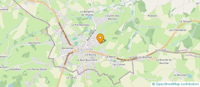 localisation de l'entreprise MADAME SOPHIE BOUTEILLER à AIGURANDE