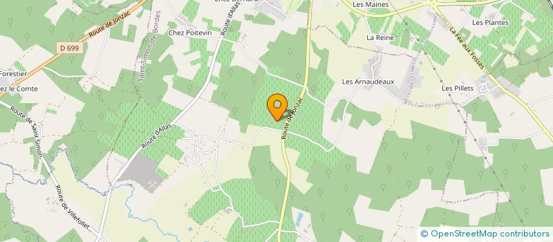localisation de l'entreprise MADAME SOPHIE BOUTEVILLE à SAINT-SIMON-DE-BORDES