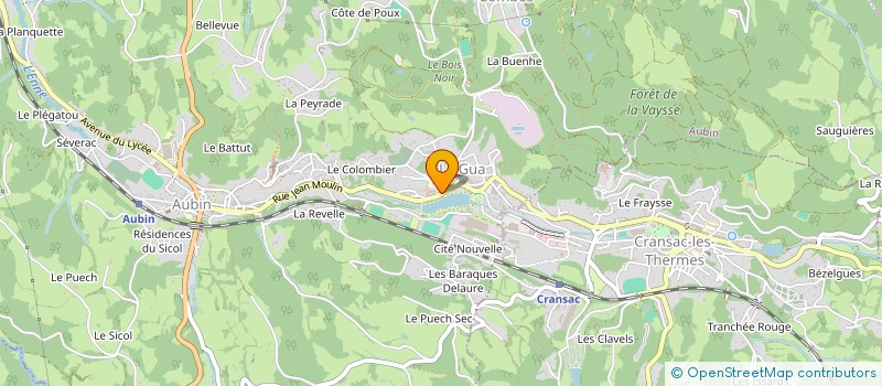 localisation de l'entreprise MADAME SOPHIE BOUTIER  CRANSAC