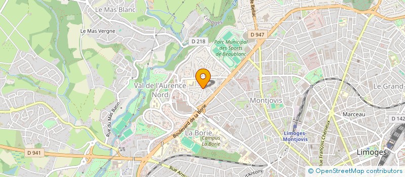 localisation de l'entreprise MADAME SOPHIE BOYER à LIMOGES