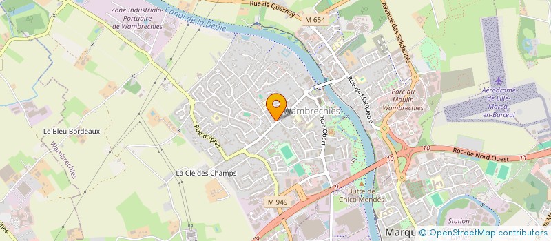 localisation de l'entreprise MADAME SOPHIE BRANJEAN  WAMBRECHIES