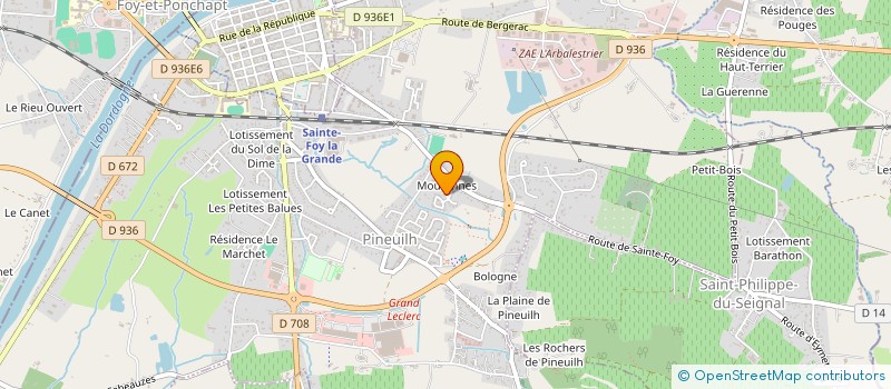 localisation de l'entreprise MADAME SOPHIE BRARDA  PINEUILH