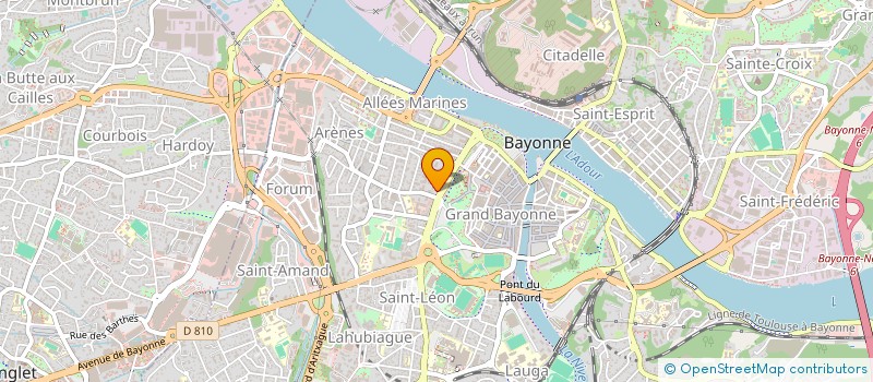 localisation de l'entreprise MADAME SOPHIE BRASSAT  BAYONNE