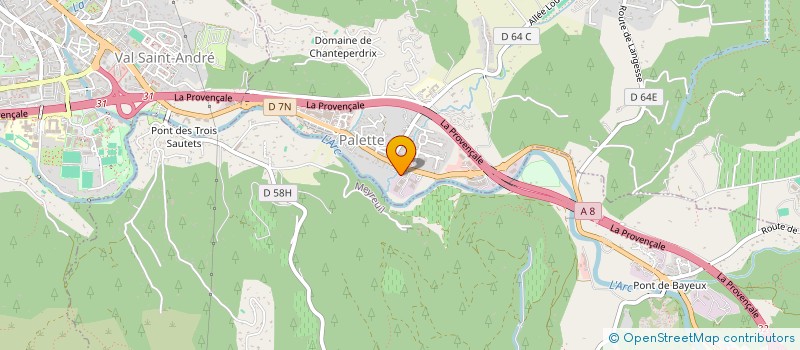 localisation de l'entreprise MADAME SOPHIE BRES  LE THOLONET