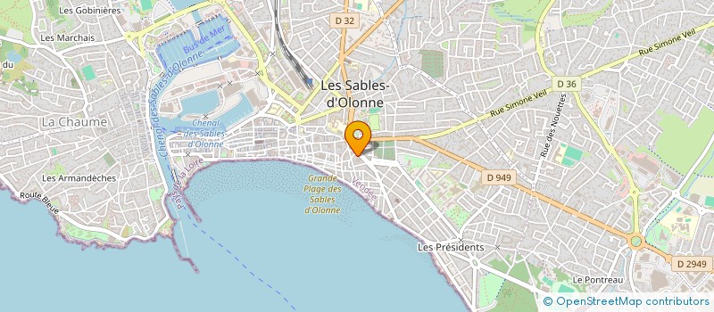 localisation de l'entreprise MADAME SOPHIE BRETAUDEAU à LES SABLES-D'OLONNE