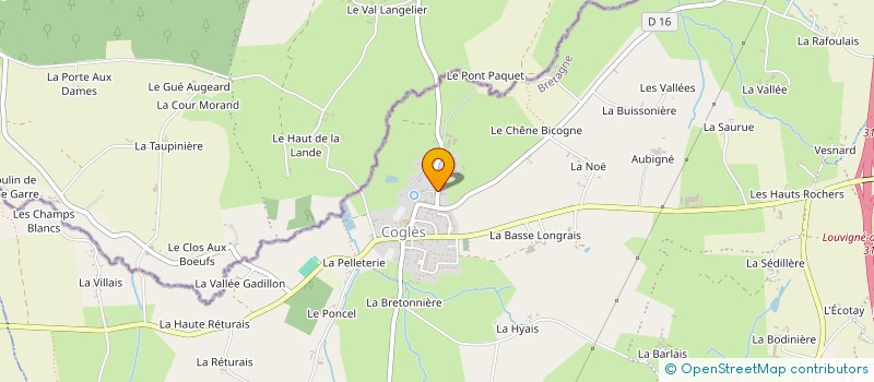 localisation de l'entreprise MADAME SOPHIE BREZEL  LES PORTES DU COGLAIS