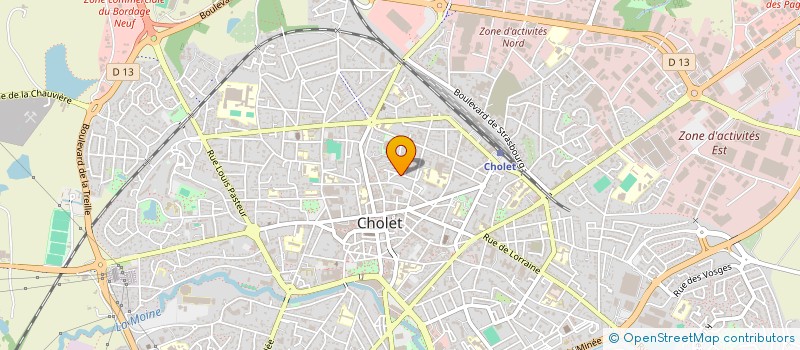 localisation de l'entreprise MADAME SOPHIE BRISSEAU à CHOLET