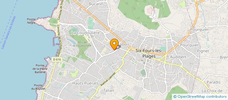 localisation de l'entreprise MADAME SOPHIE BROC à SIX-FOURS-LES-PLAGES