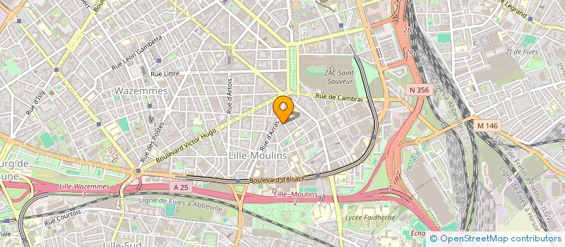 localisation de l'entreprise MADAME SOPHIE BROHARD à LILLE
