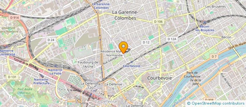 localisation de l'entreprise MADAME SOPHIE BROSSARD à COURBEVOIE