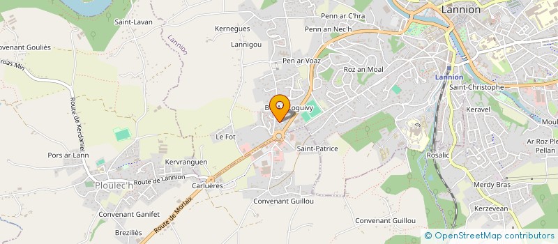 localisation de l'entreprise MADAME SOPHIE BROZEC à LANNION