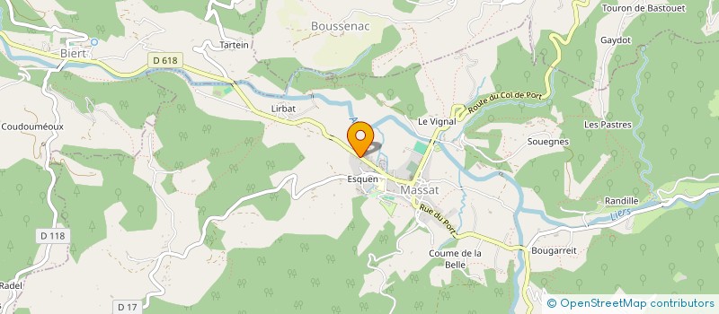 localisation de l'entreprise MADAME SOPHIE BRULE à MASSAT