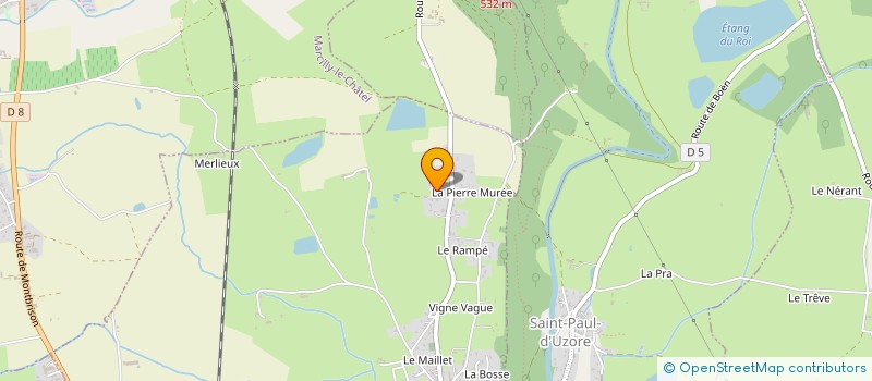 localisation de l'entreprise MADAME SOPHIE BRUN  CHALAIN-D'UZORE