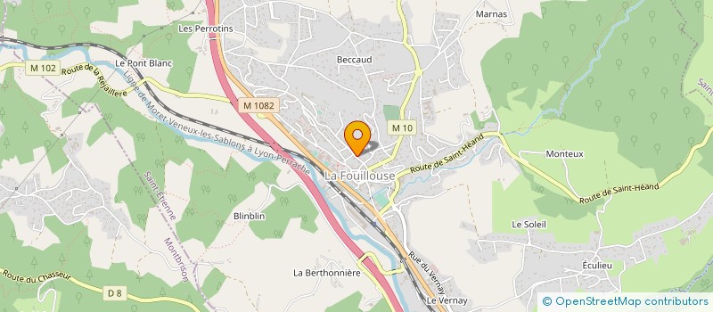 localisation de l'entreprise MADAME SOPHIE BRUNELIN  LA FOUILLOUSE