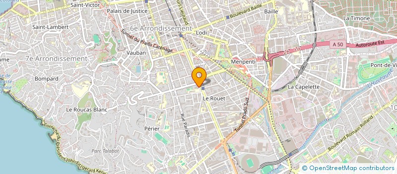 localisation de l'entreprise MADAME SOPHIE BRUNO à MARSEILLE