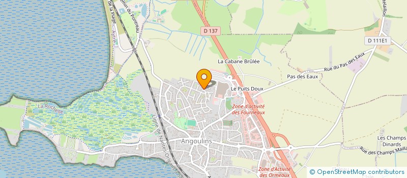 localisation de l'entreprise MADAME SOPHIE BUFFET à ANGOULINS