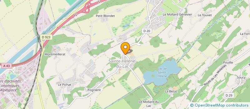 localisation de l'entreprise MADAME SOPHIE BUISSON  SAINTE-HELENE-DU-LAC
