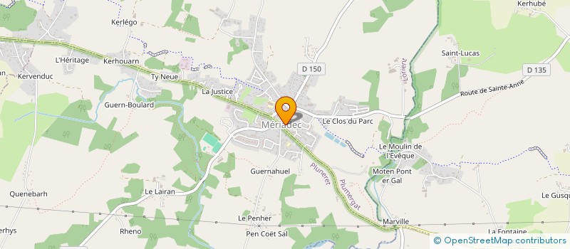 localisation de l'entreprise MADAME SOPHIE BURGAUD  PLUMERGAT