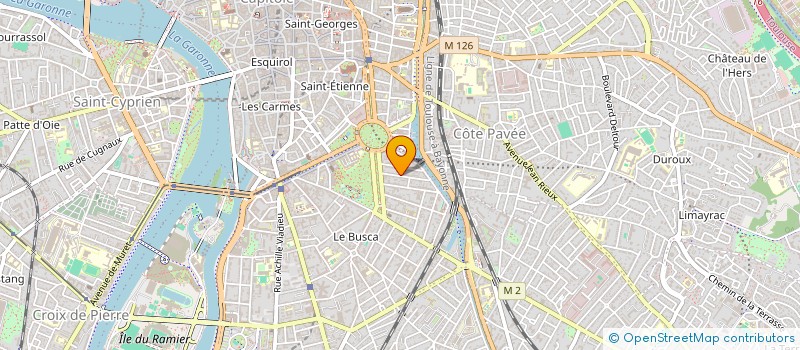 localisation de l'entreprise MADAME SOPHIE BURGEVIN  TOULOUSE