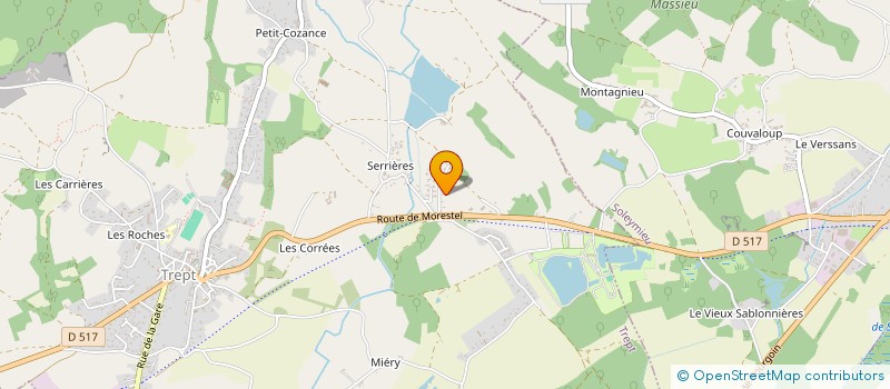 localisation de l'entreprise MADAME SOPHIE CADINOT  TREPT