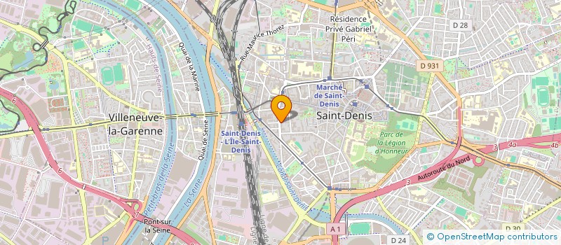 localisation de l'entreprise MADAME SOPHIE CAILLE  SAINT-DENIS