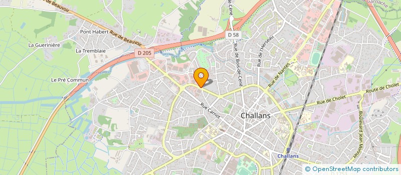 localisation de l'entreprise MADAME SOPHIE CAILLIAU à CHALLANS