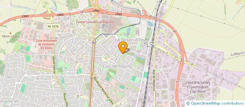 localisation de l'entreprise MADAME SOPHIE CAILLOUX à DIJON