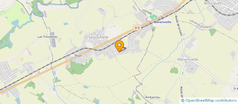 localisation de l'entreprise MADAME SOPHIE CALAMEL  SEGOUFIELLE