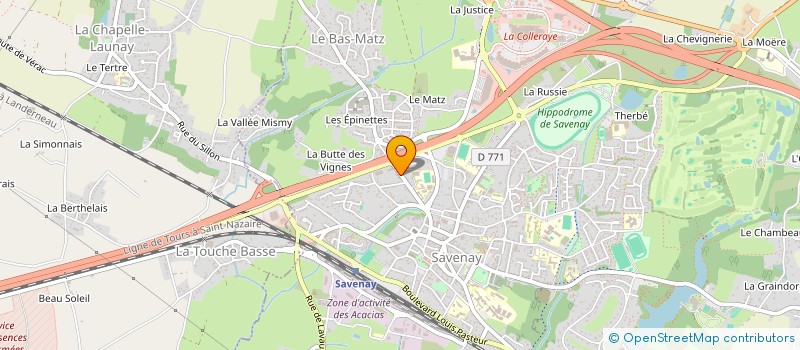 localisation de l'entreprise MADAME SOPHIE CALVEZ  SAVENAY