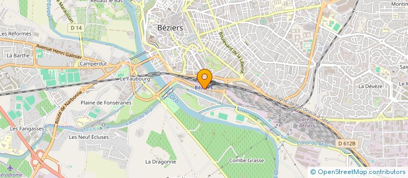 localisation de l'entreprise MADAME SOPHIE CAMMAN à BEZIERS