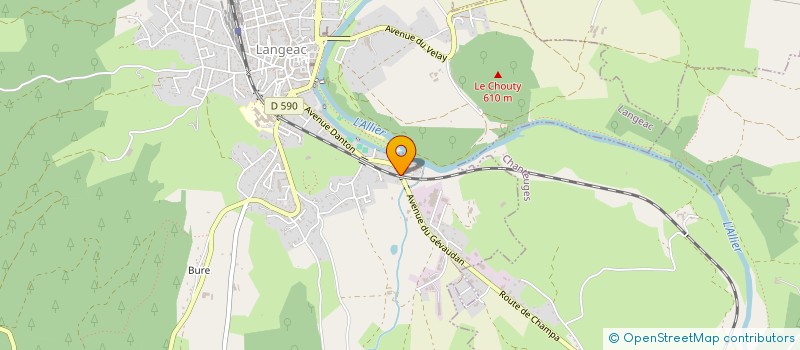 localisation de l'entreprise MADAME SOPHIE CAMUS  LANGEAC