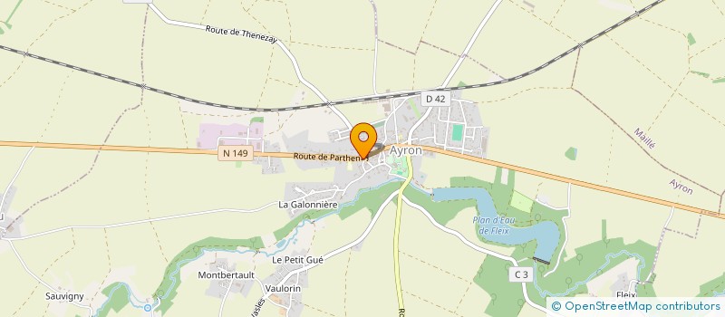 localisation de l'entreprise MADAME SOPHIE CANTET  AYRON