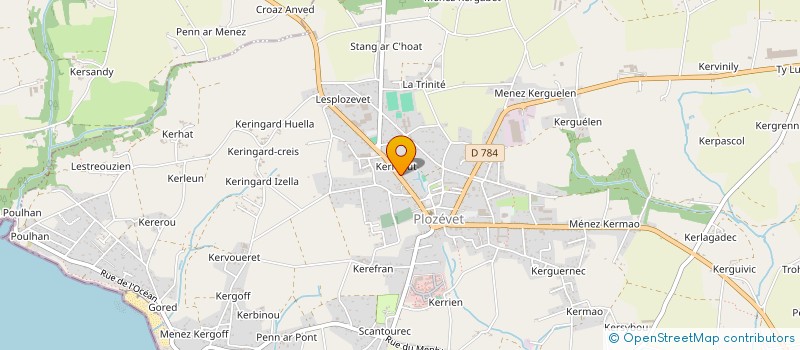 localisation de l'entreprise MADAME SOPHIE CANTINIAU  PLOZEVET