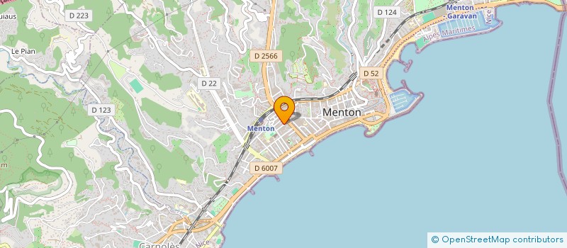 localisation de l'entreprise MADAME SOPHIE CARAVELLI  MENTON