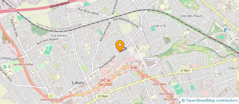 localisation de l'entreprise MADAME SOPHIE CARIN  LIEVIN