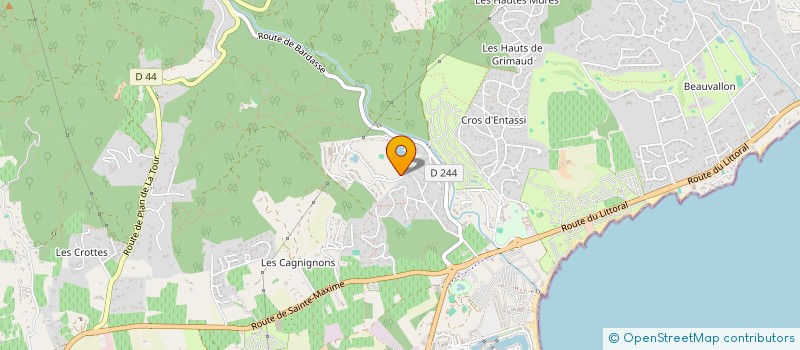 localisation de l'entreprise MADAME SOPHIE CAROLINE TRINGALI à GRIMAUD
