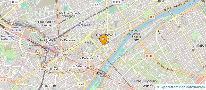localisation de l'entreprise MADAME SOPHIE CARON à COURBEVOIE