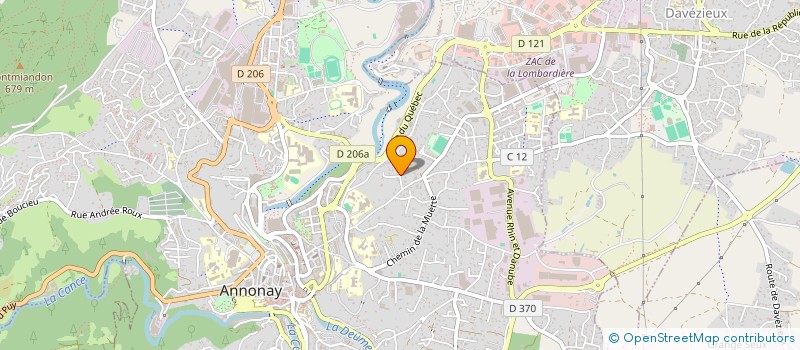 localisation de l'entreprise MADAME SOPHIE CARPENTIER  ANNONAY