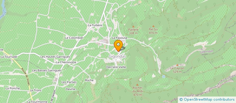 localisation de l'entreprise MADAME SOPHIE CARRAIRON MERCIER à GIGONDAS